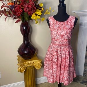 Be My Valentine Dress!  Red and White Swing Dress